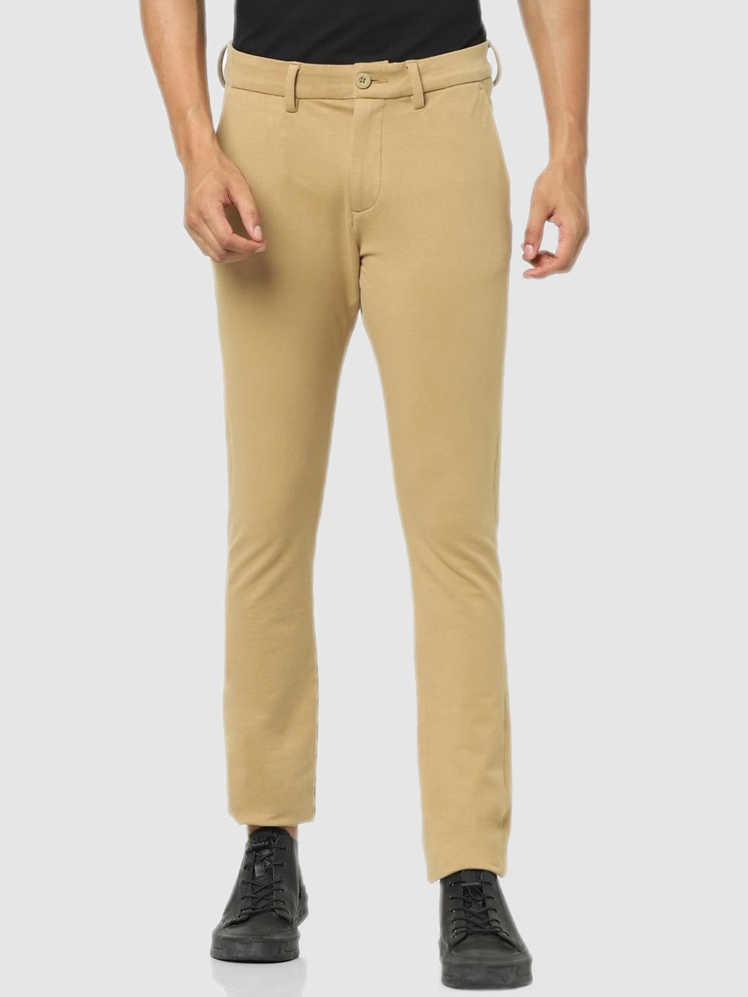 

Celio Men Regular Fit Beige Classic Trousers
