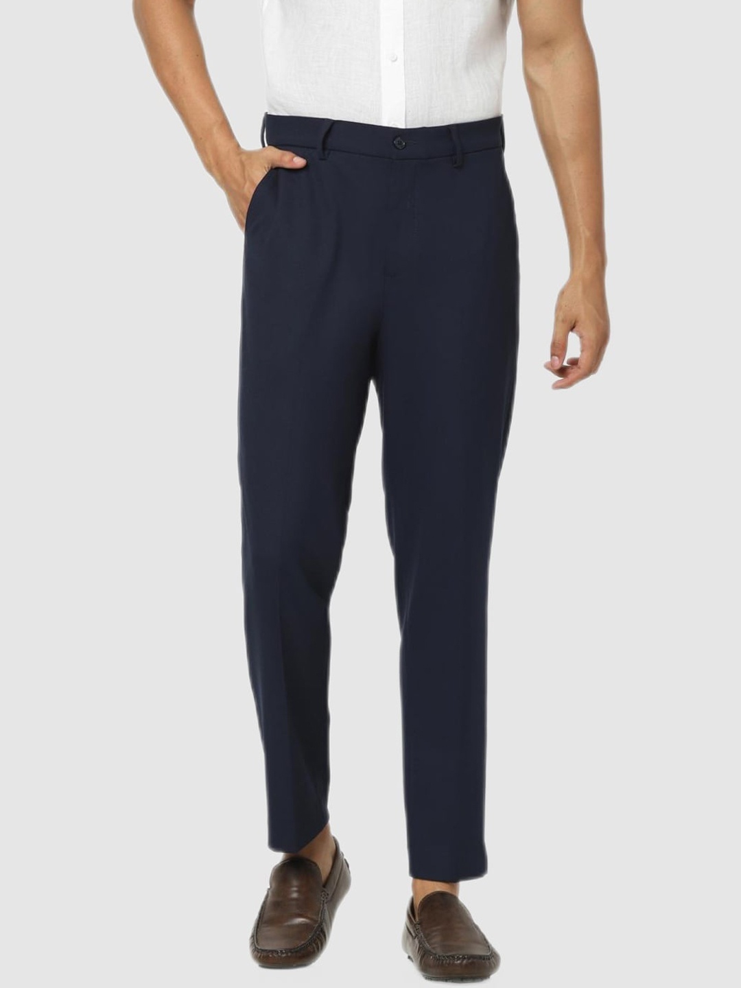 

Celio Men Navy Blue Classic Trousers