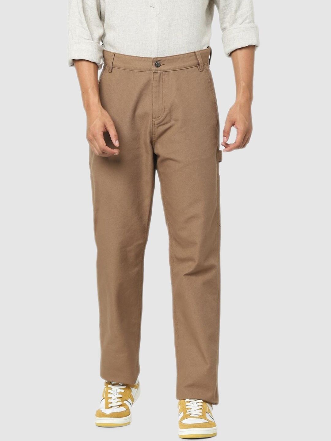 

Celio Men Brown Classic Trousers