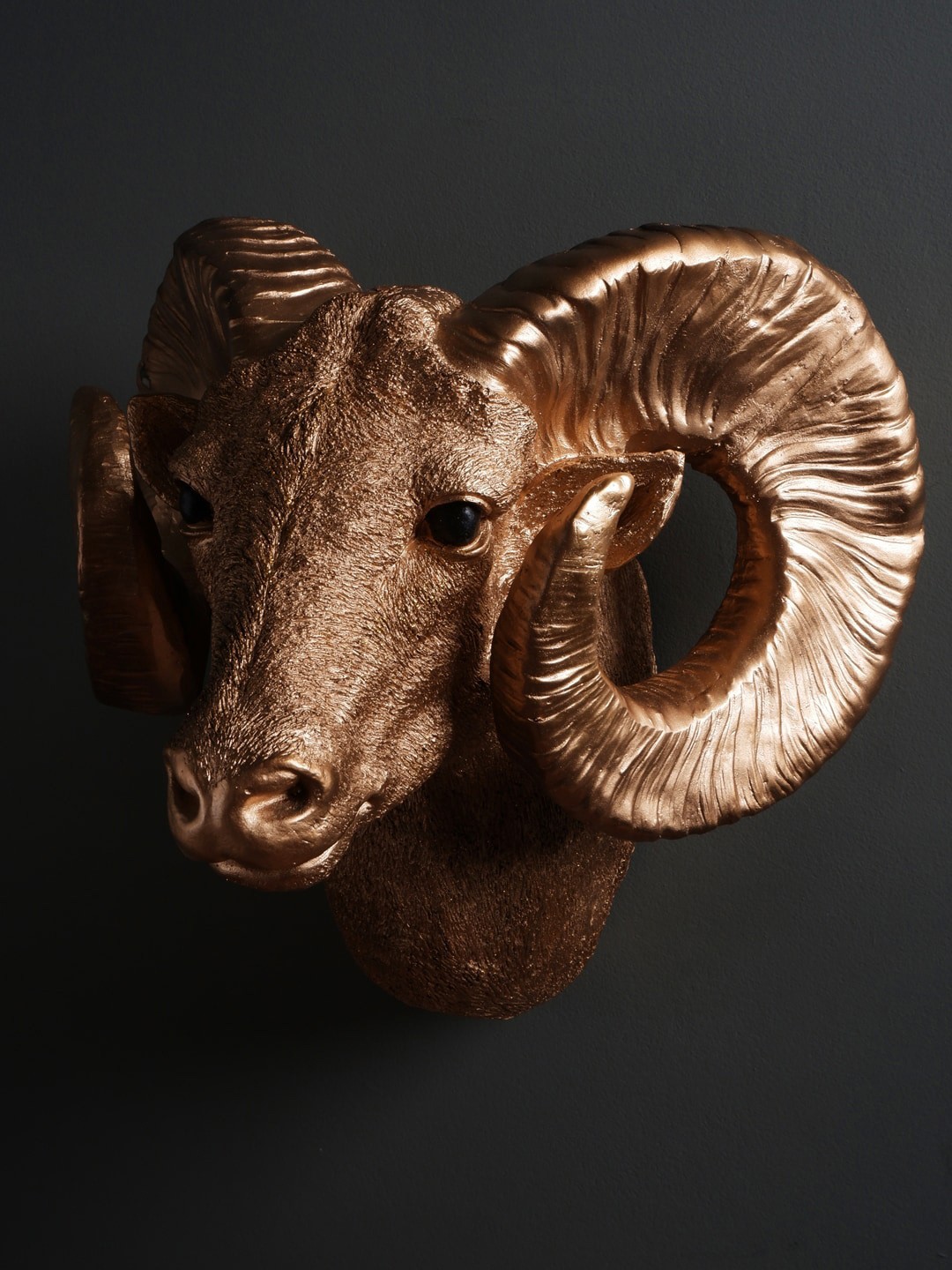 

THE WHITE INK DECOR Gold Toned Sheep Figurine Showpieces
