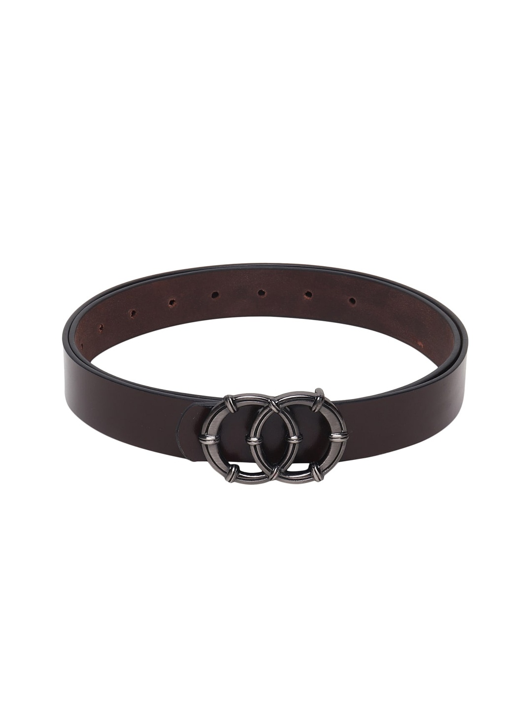 

Teakwood Leathers Women Coffee Brown Leather Belt