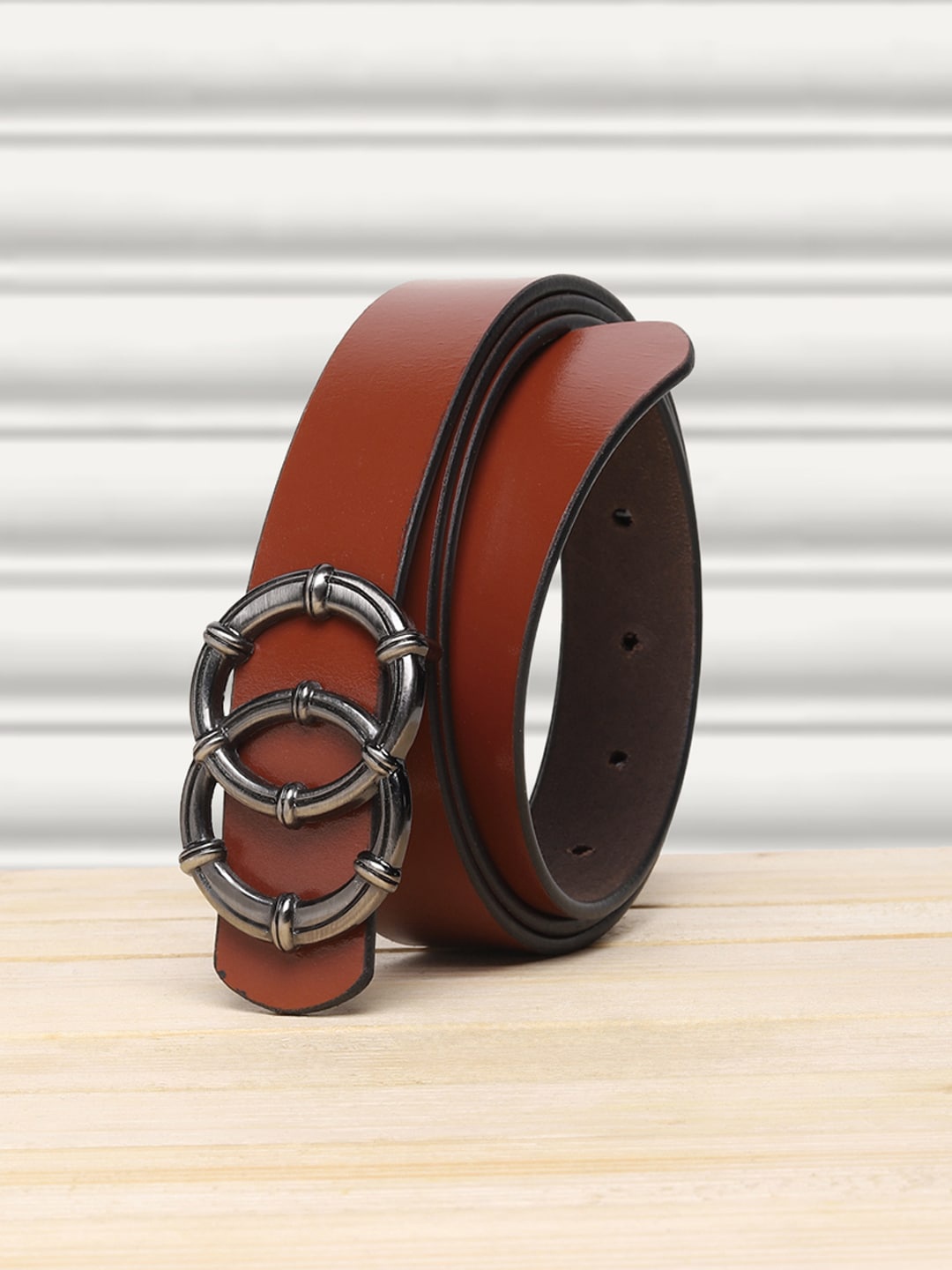 

Teakwood Leathers Women Tan Belts