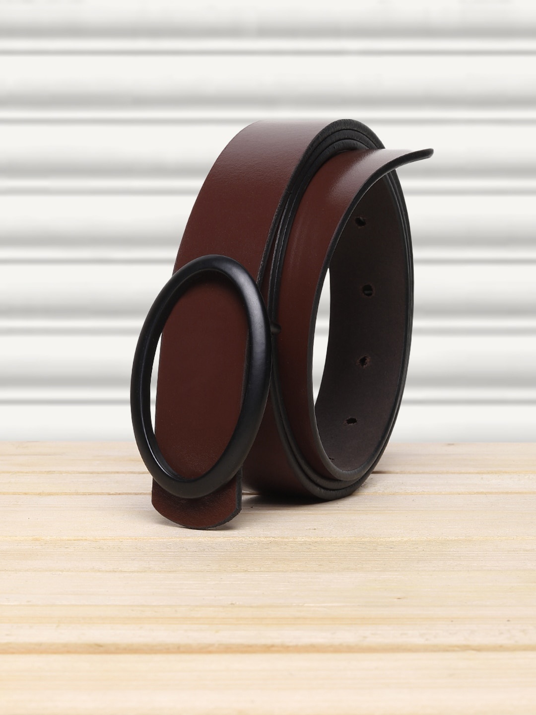 

Teakwood Leathers Women Brown Leather Belt