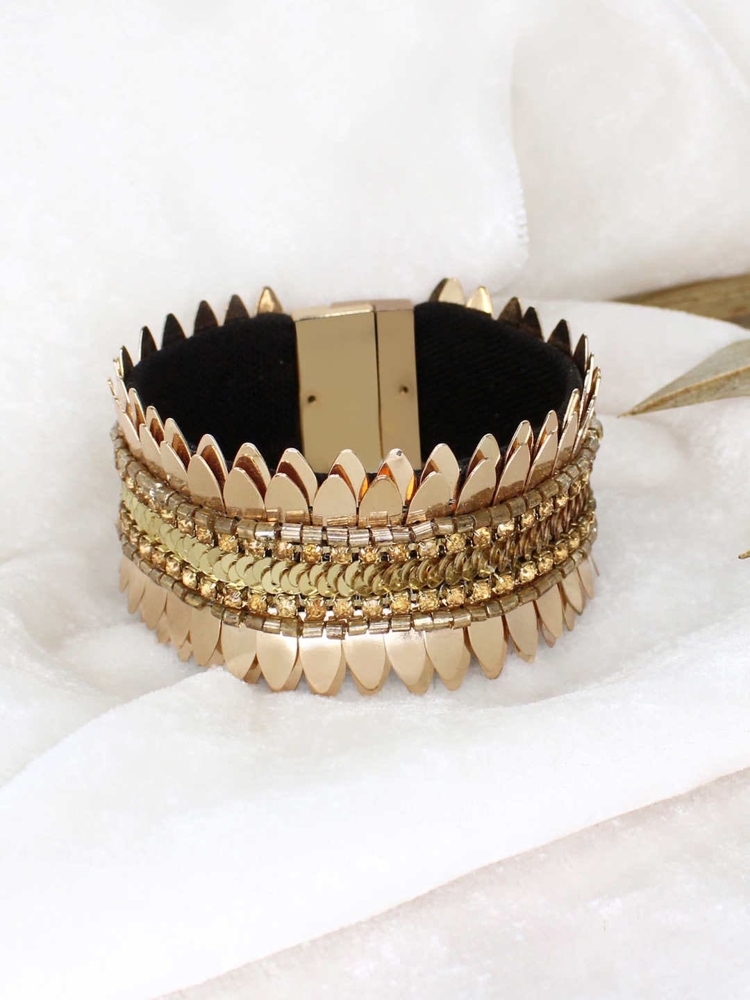 

Runway Ritual Women Gold-Toned Bracelet, Metallic