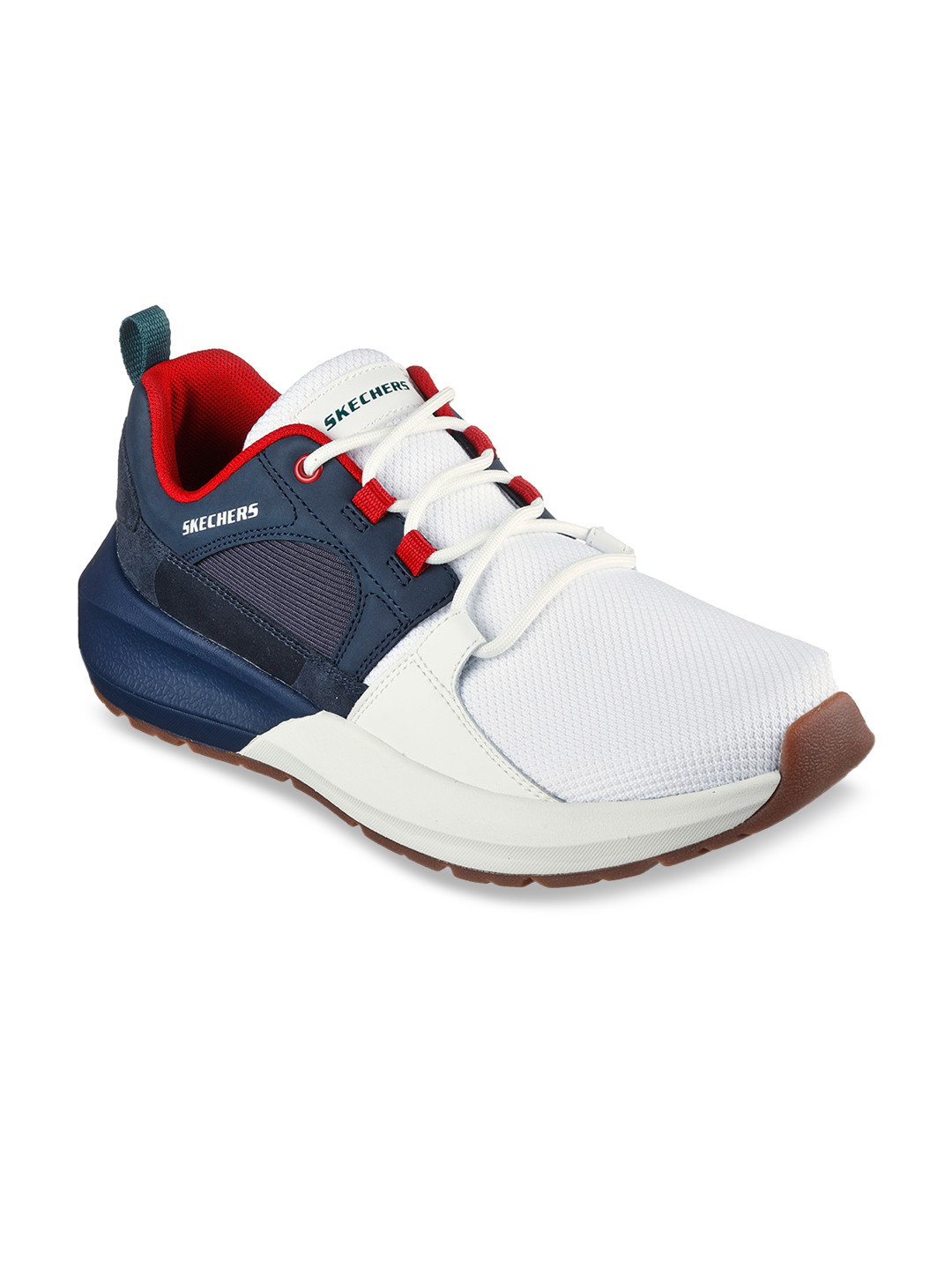 

Skechers Men White Textured Sneakers