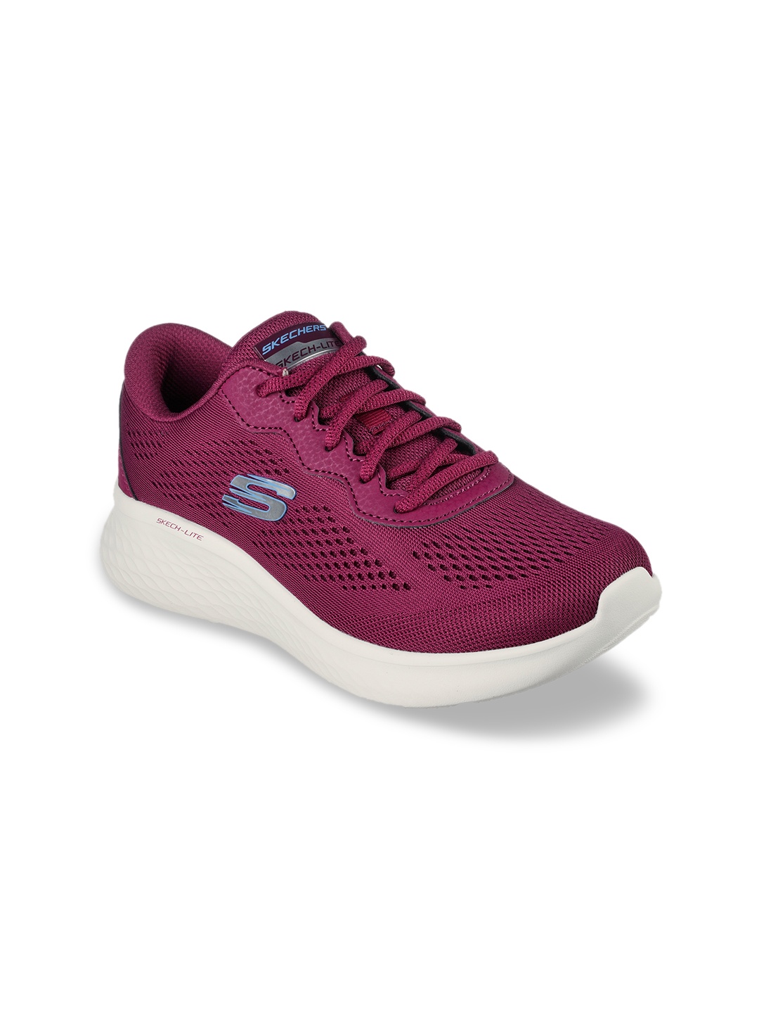 

Skechers Women Purple Woven Design Sneakers