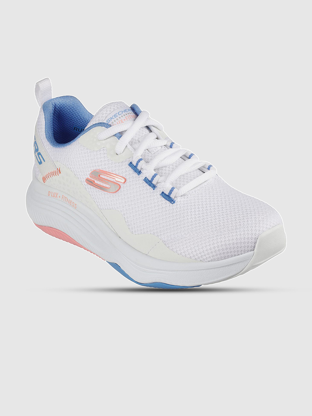 

Skechers Women White Mesh Design Sneakers