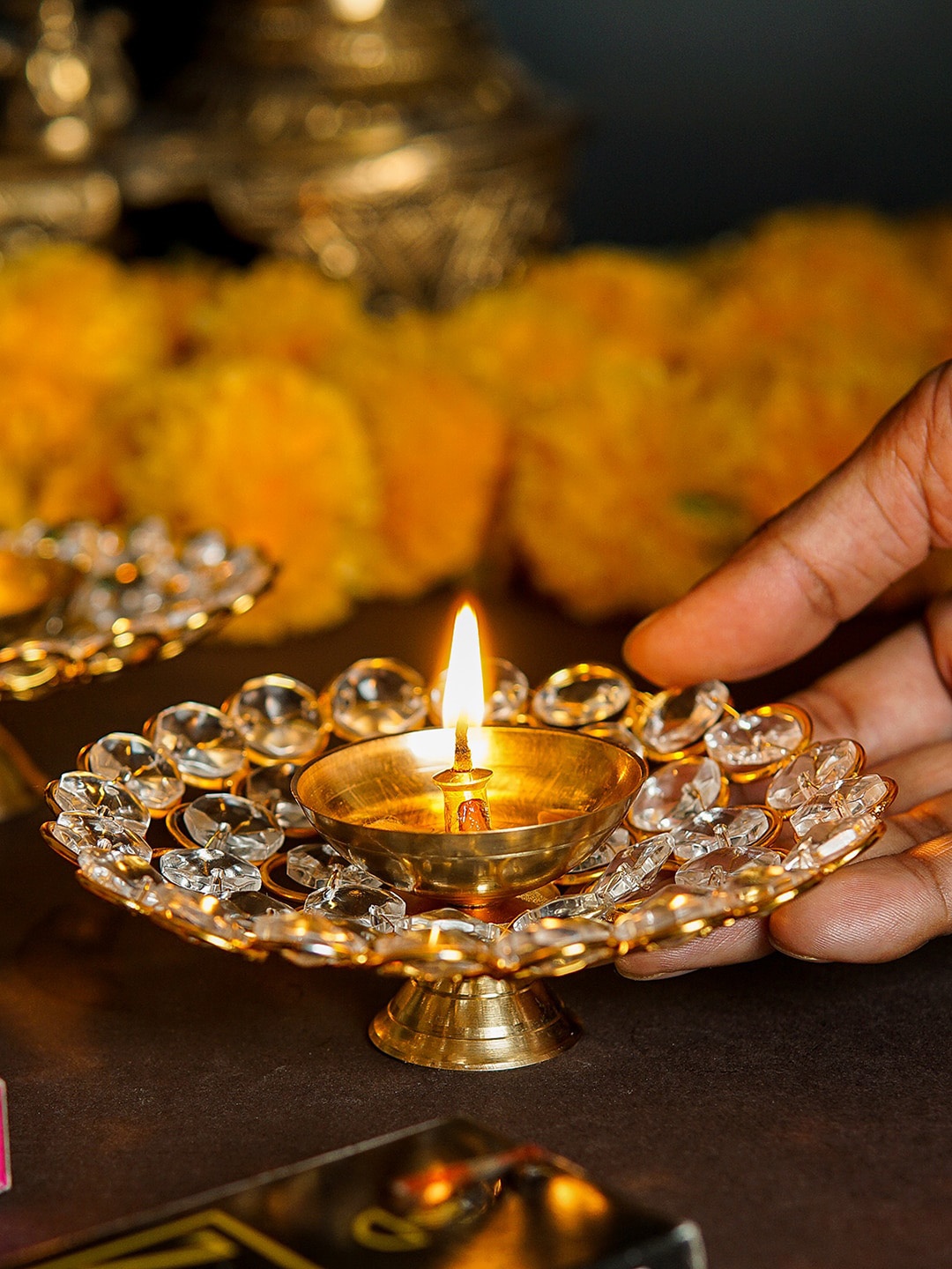 

StatueStudio Gold-Toned Diyas