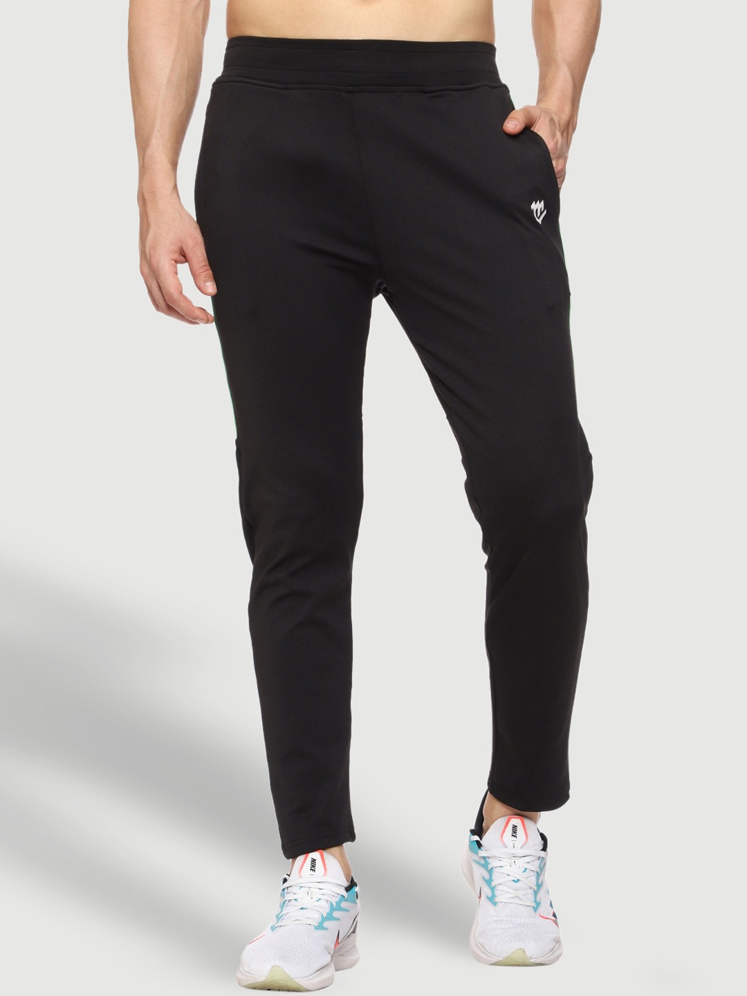 

Mark Leute Men Black Solid Track Pants