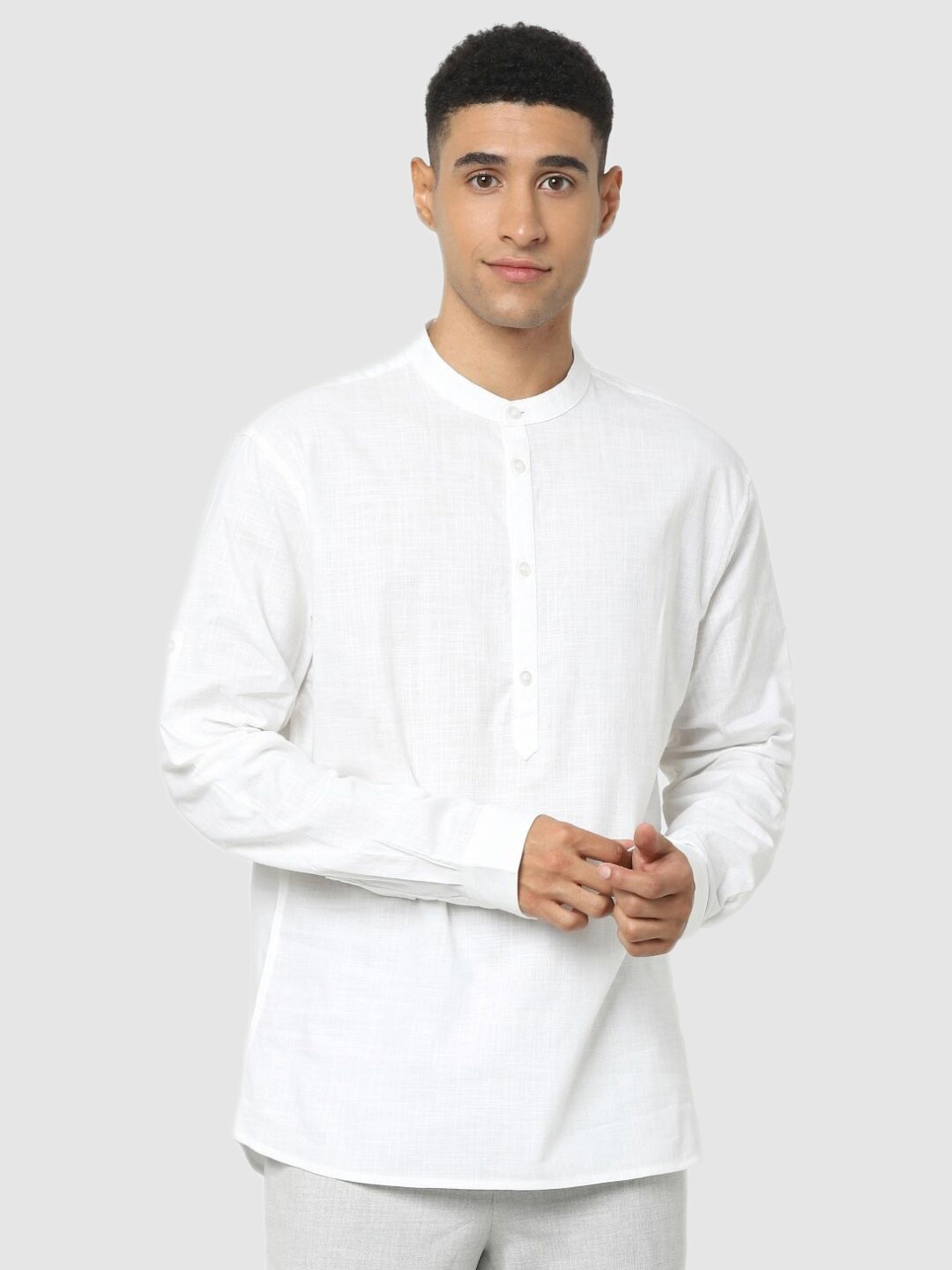 

Celio Men White Classic Casual Shirt