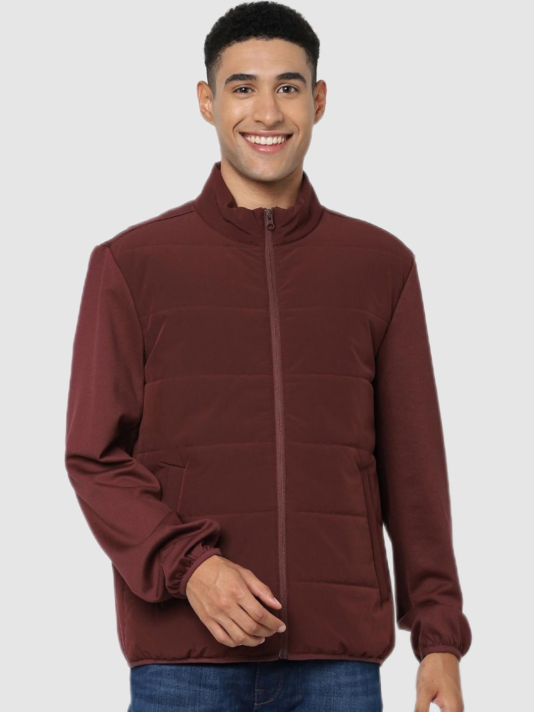 

Celio Men Maroon Padded Jacket