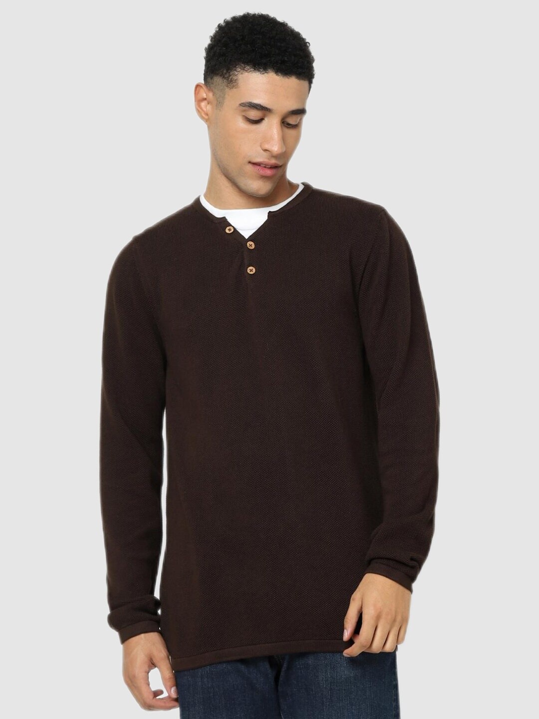 

Celio Men Brown Pullover
