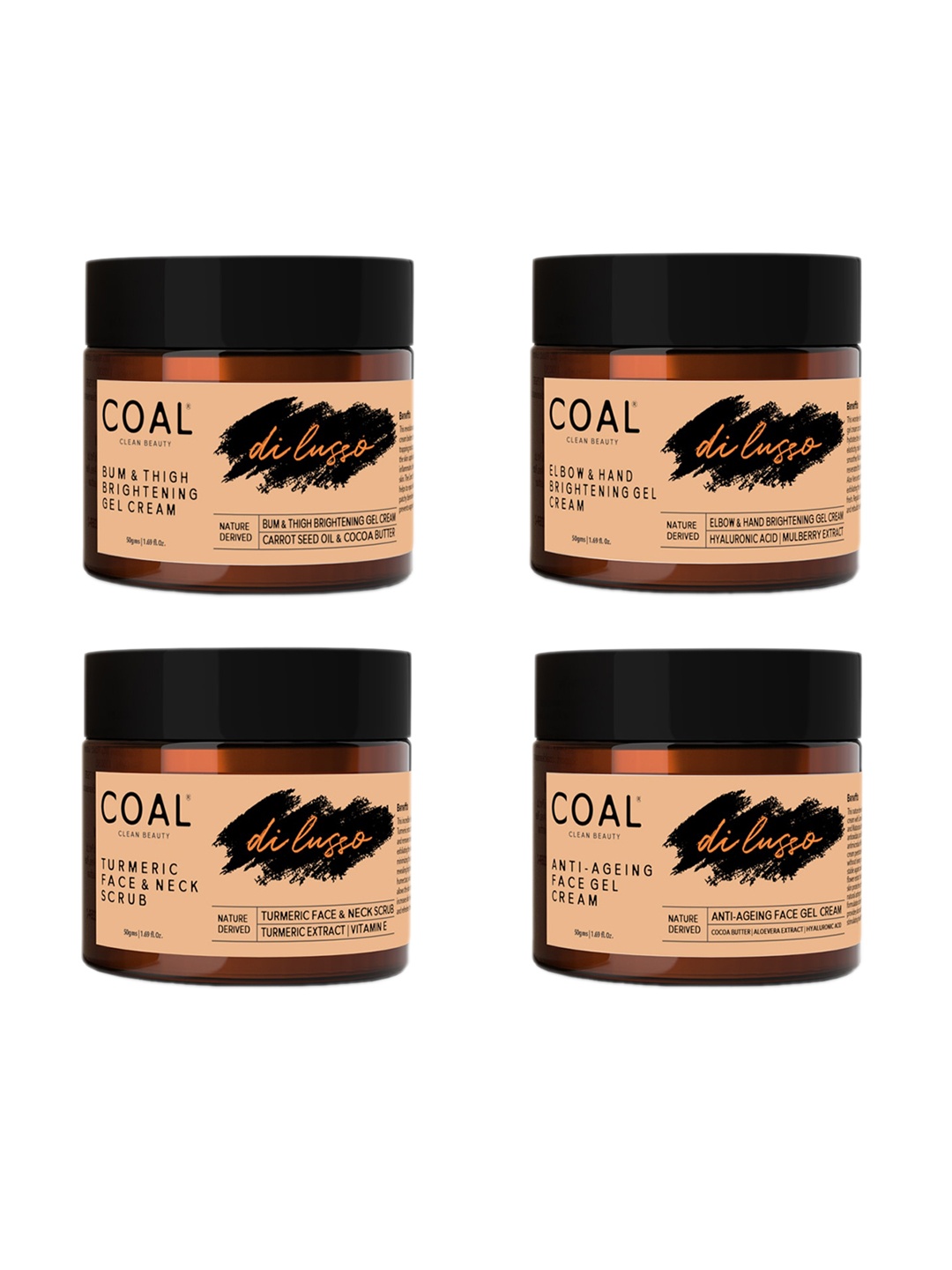 

COAL CLEAN BEAUTY Luxury Skin Care Combo - 200 g, Beige