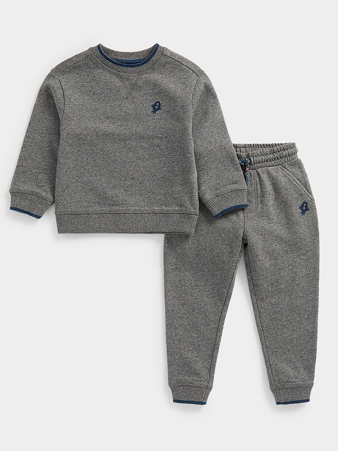 

mothercare Boys Charcoal Grey Pure Cotton T-shirt with Joggers