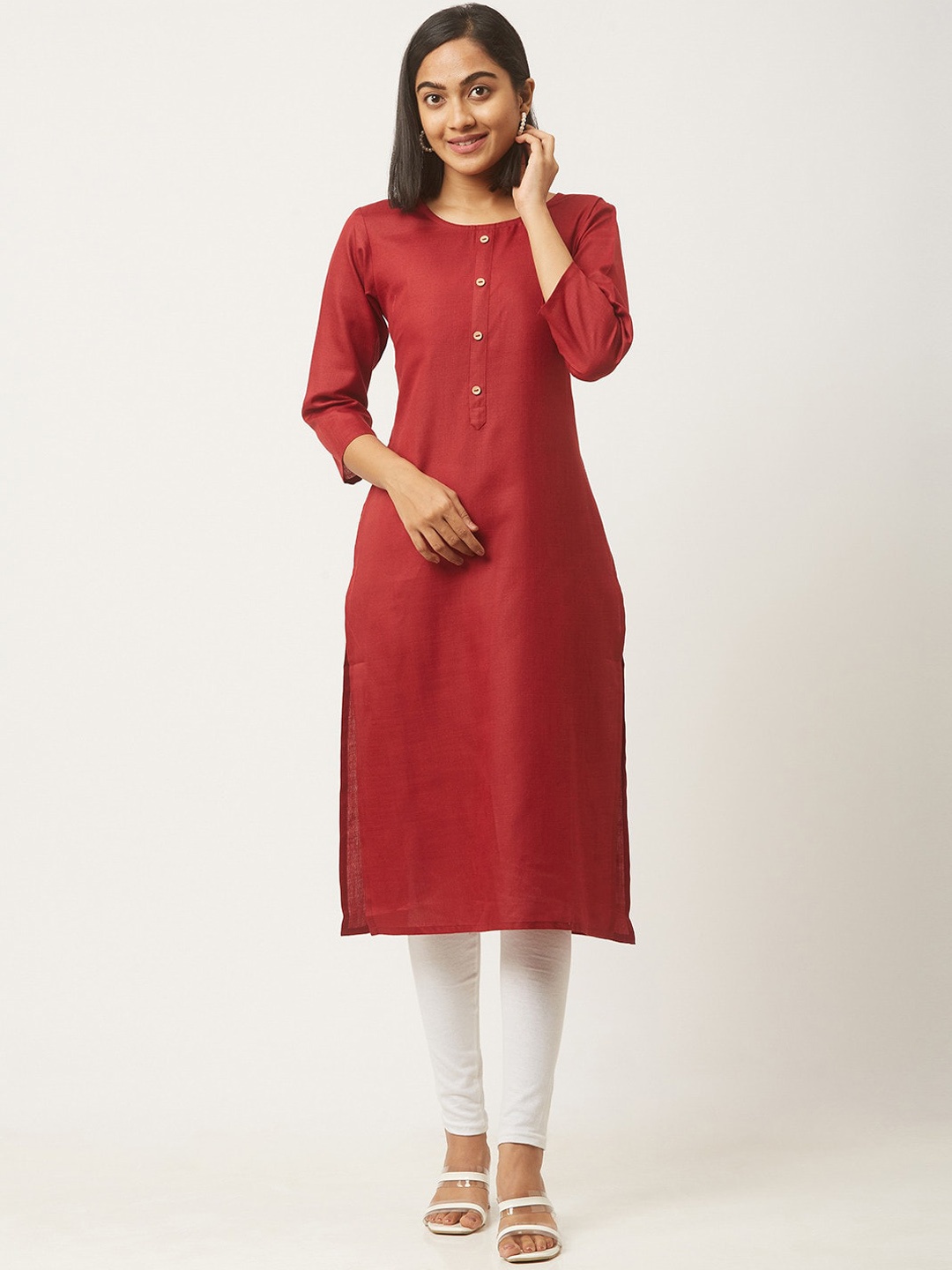 

ZOLA Women Maroon Kurta