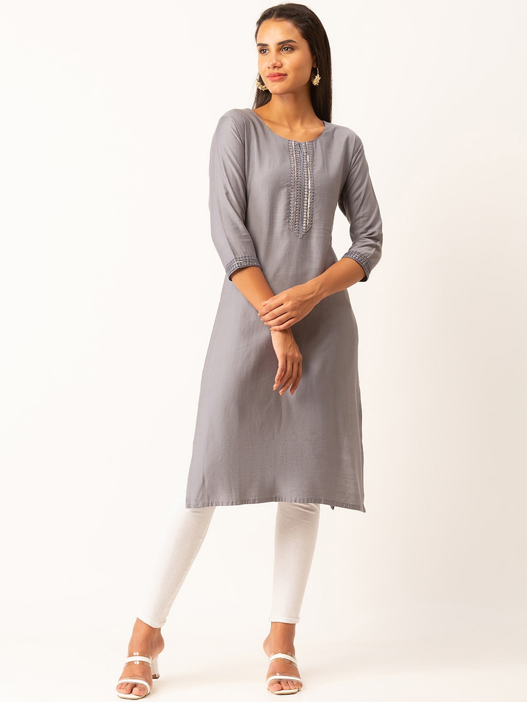 

ZOLA Women Grey Kurta
