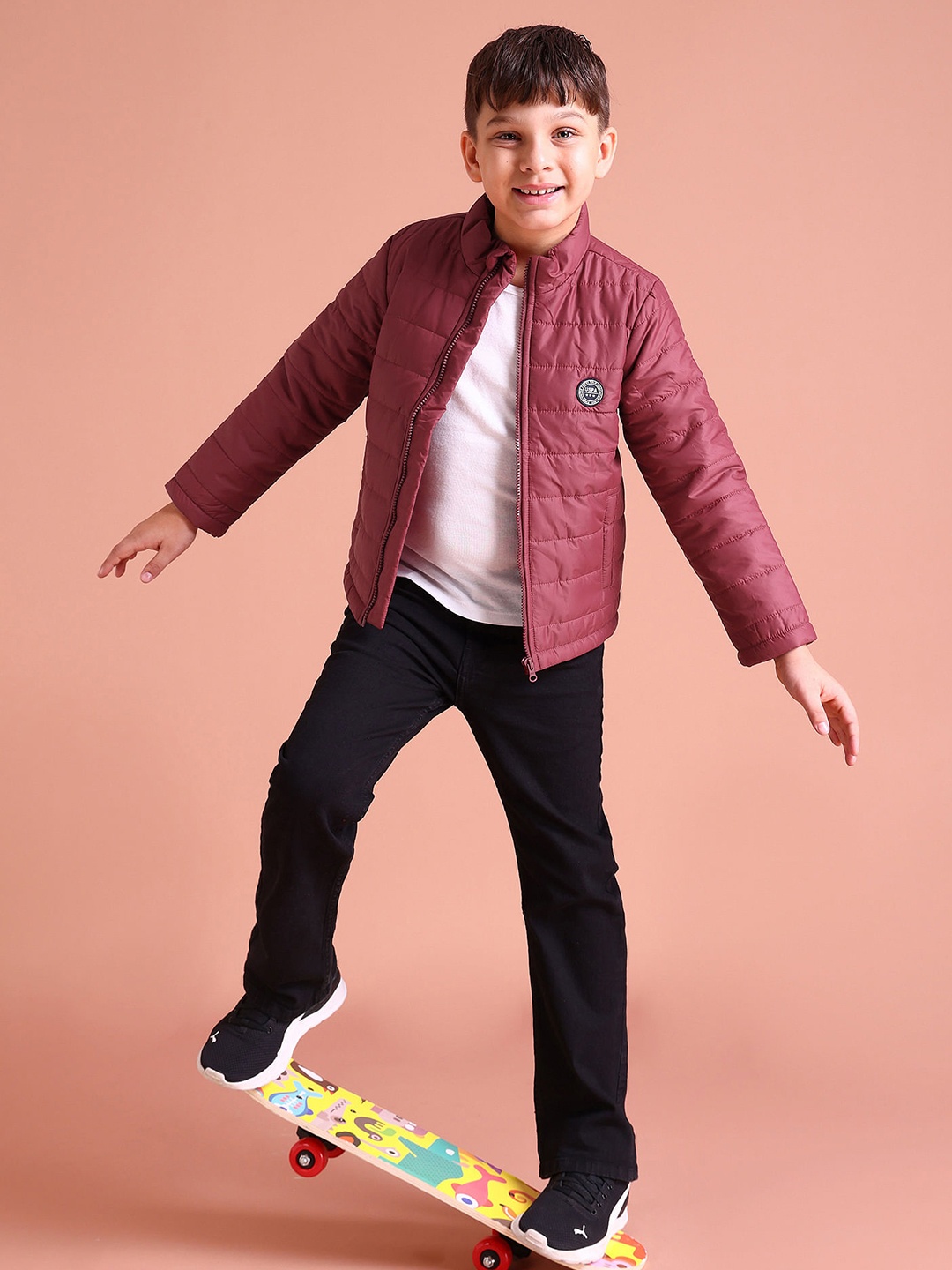 

U.S. Polo Assn. Kids Boys Maroon Puffer Jacket