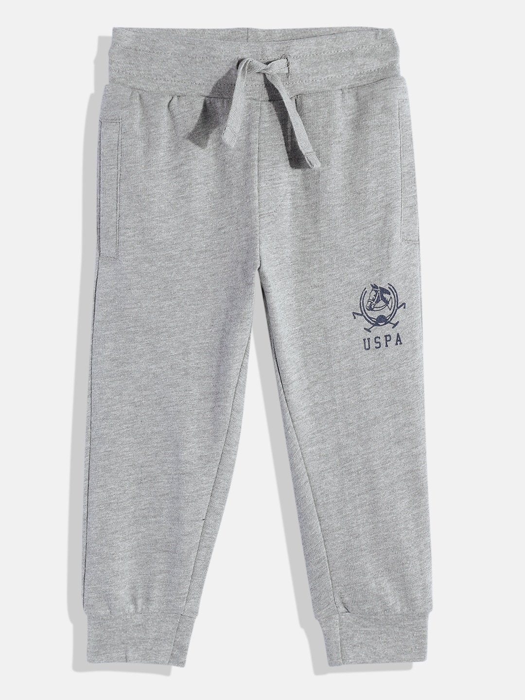 

U.S. Polo Assn. Kids Boys Regular Fit Joggers, Grey melange