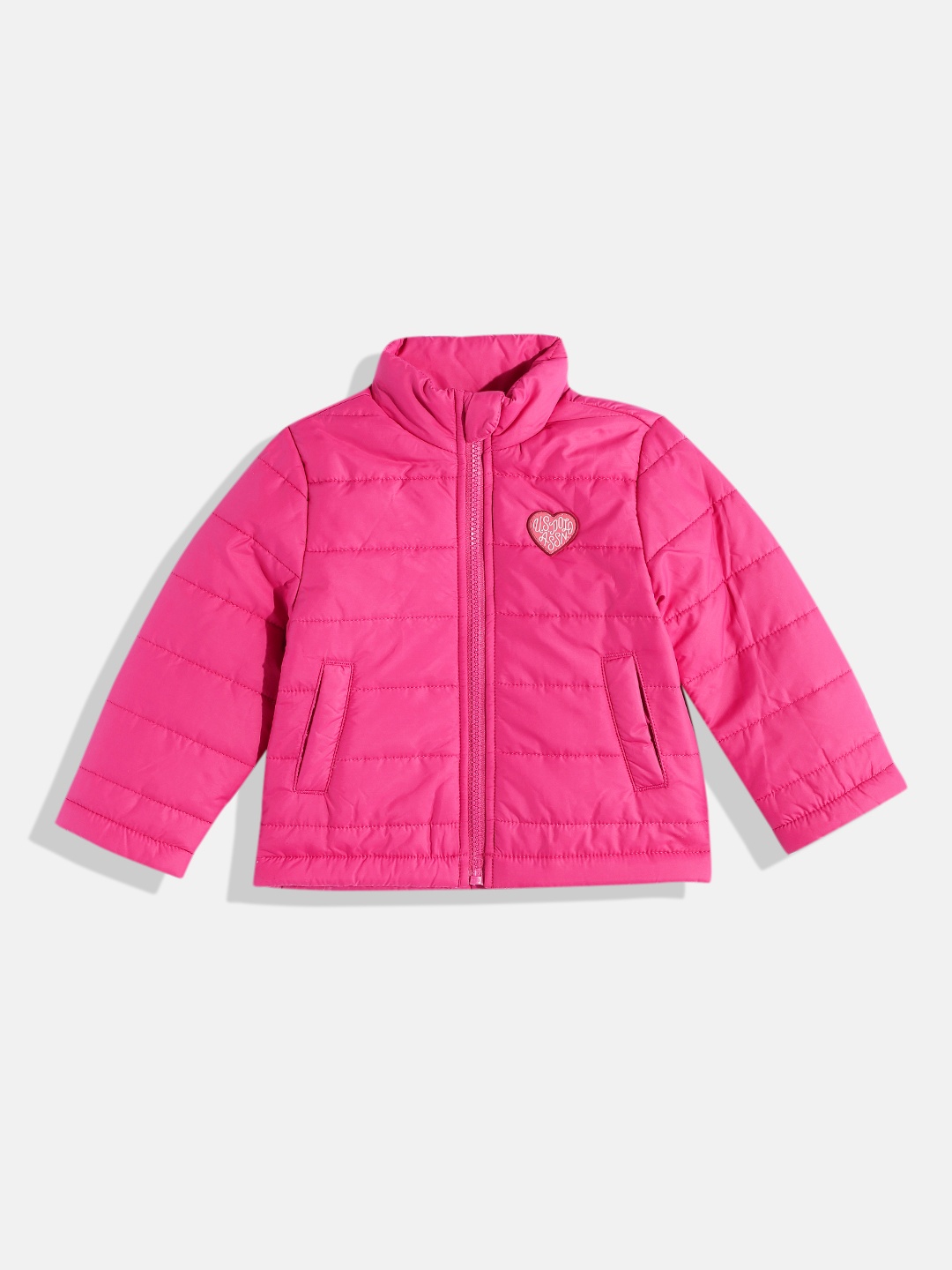 

U.S. Polo Assn. Kids Girls Pink Puffer Jacket