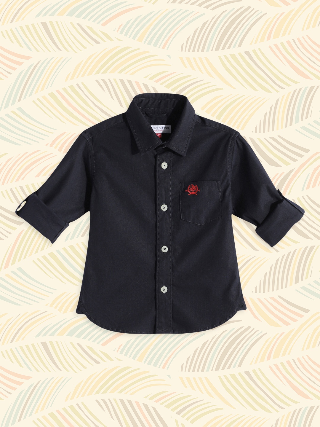 

U.S. Polo Assn. Kids Boys Navy Blue Casual Shirt