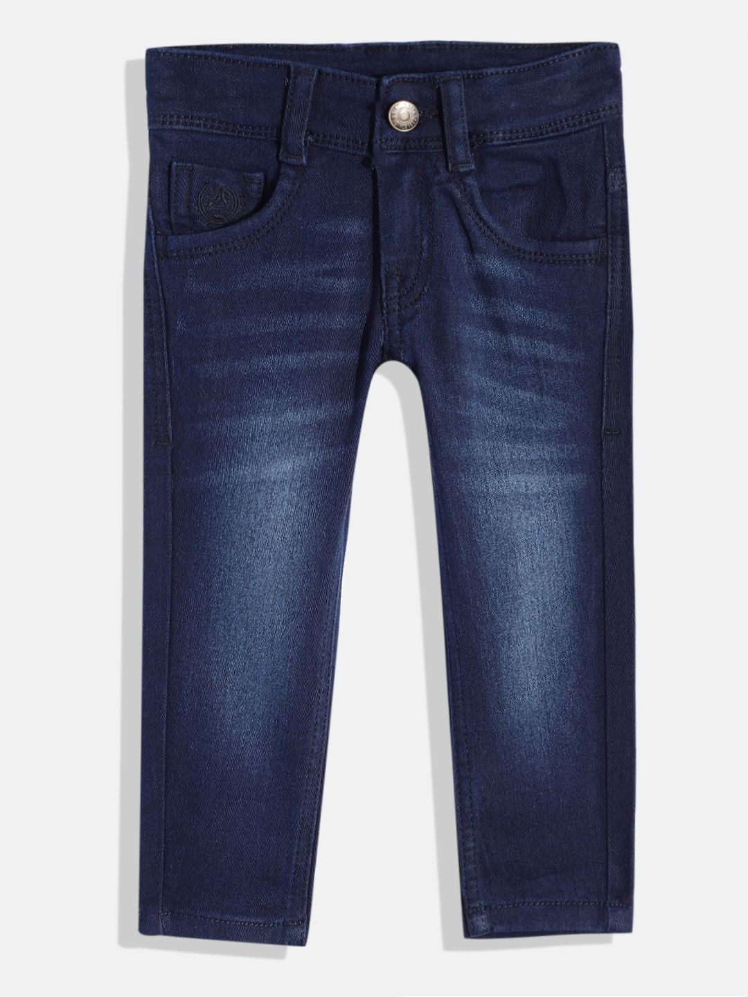 

U.S. Polo Assn. Kids Boys Skinny Fit Mid-Rise Light Fade Stretchable Jeans, Blue