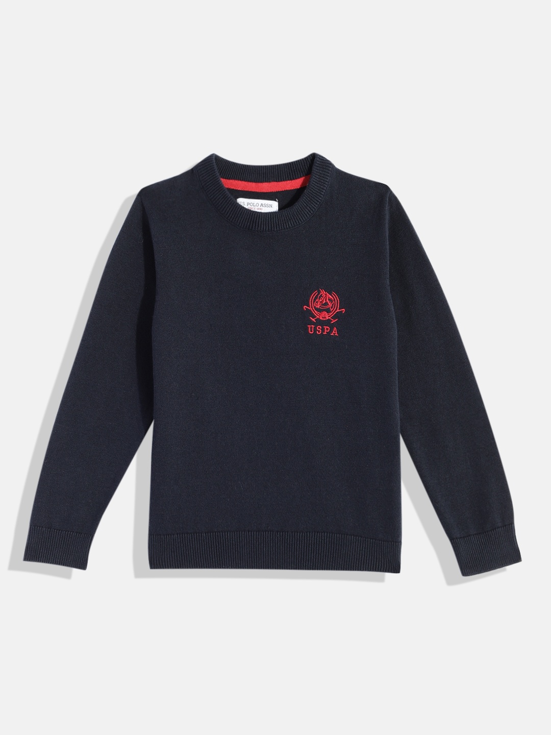 U.S. Polo Assn. Kids Boys Navy Blue Pullover