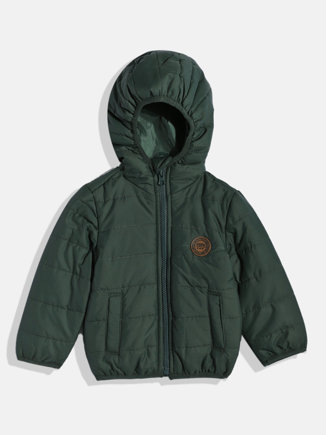 

U.S. Polo Assn. Kids Boys Olive Green Puffer Jacket
