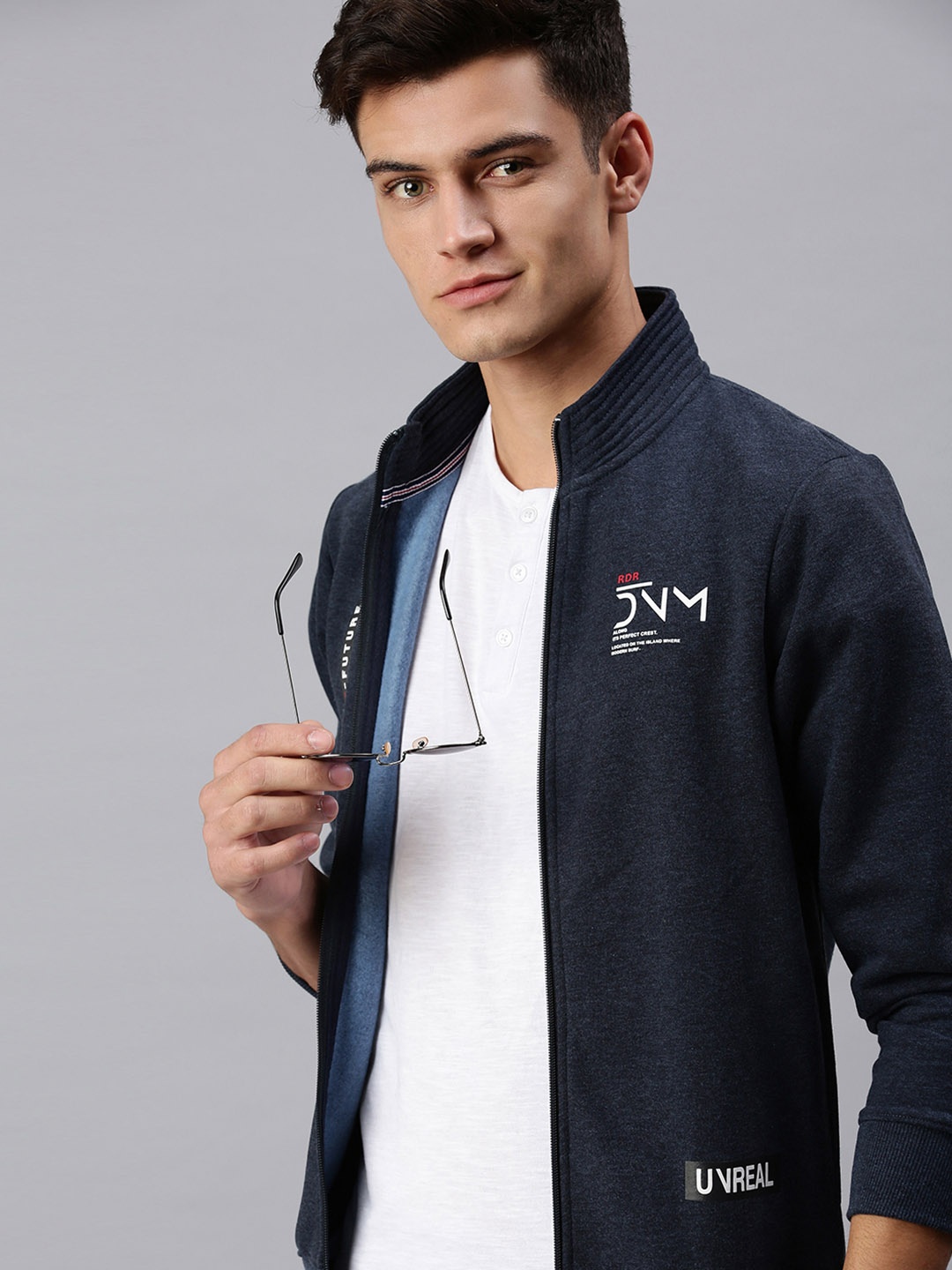 

SHOWOFF Men Blue Cotton Sweatshirt