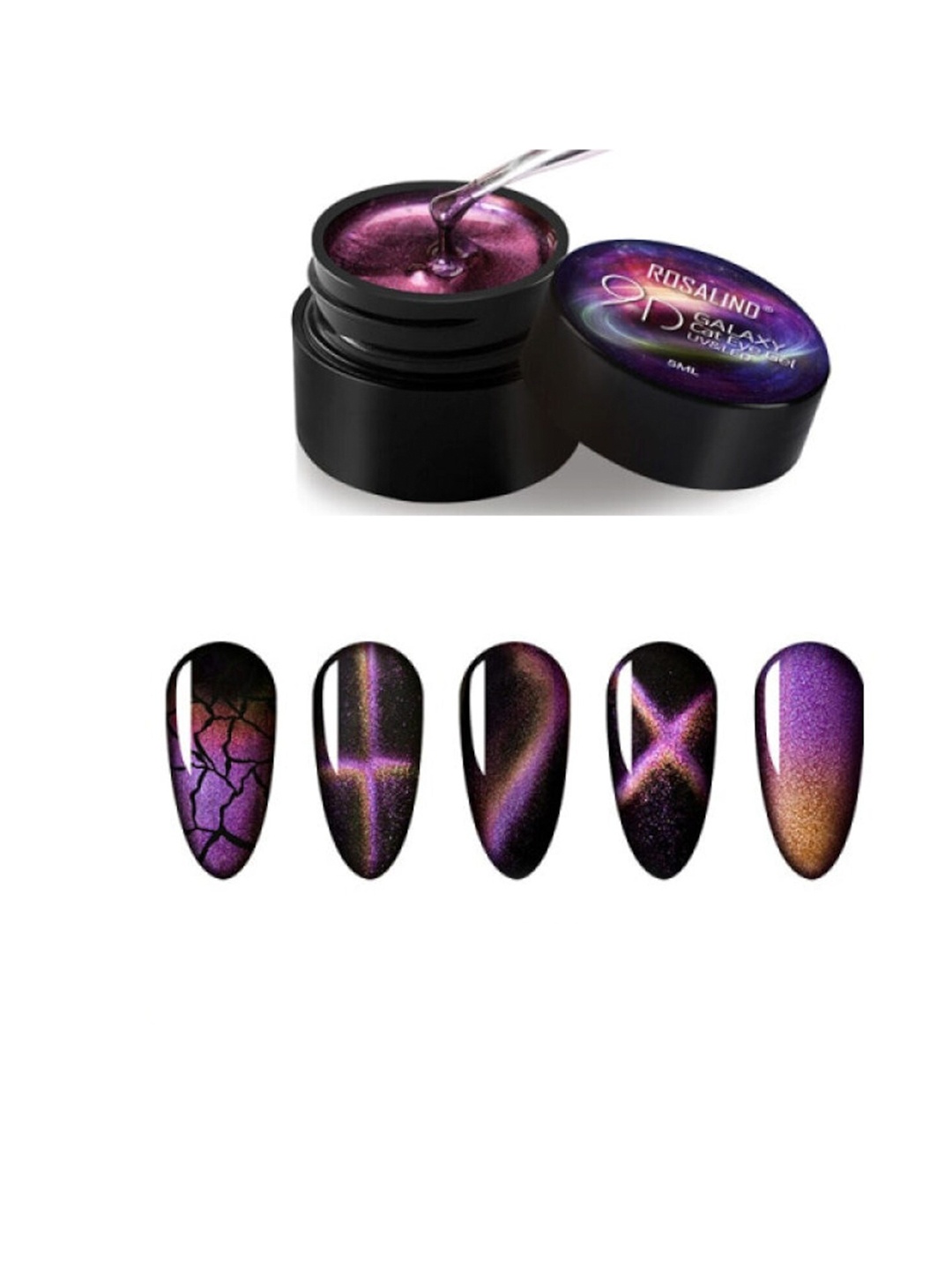 

ROSALIND Cat Eye Nail Gel Nail Polish 5ml, Multi