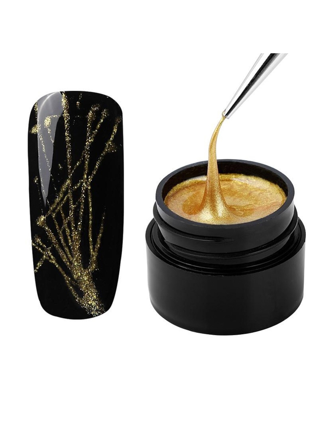 

ROSALIND UV Gel For Line Spider Gel UV Lamp Nail Polish - A428 - 5 ml, Gold