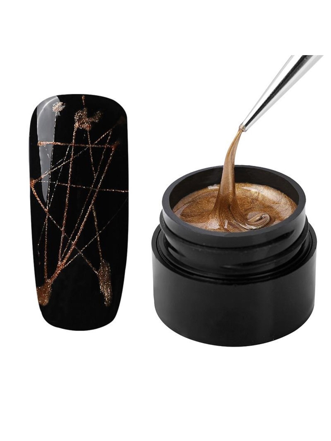 

ROSALIND Nail Art Drawing UV/LED Line Spider Gel 5ml - Shade A432, Bronze