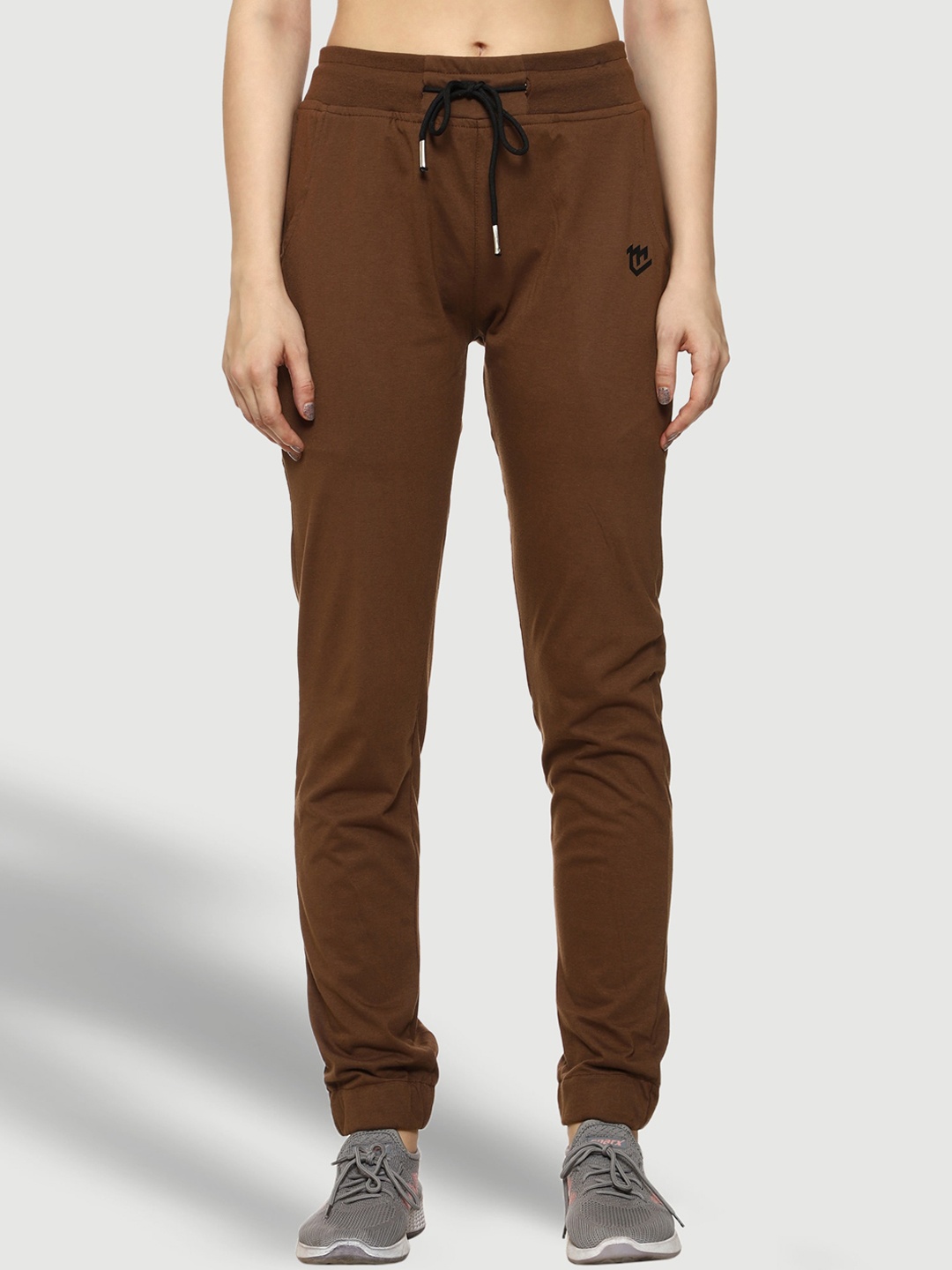

Mark Leute Women Brown Solid Joggers