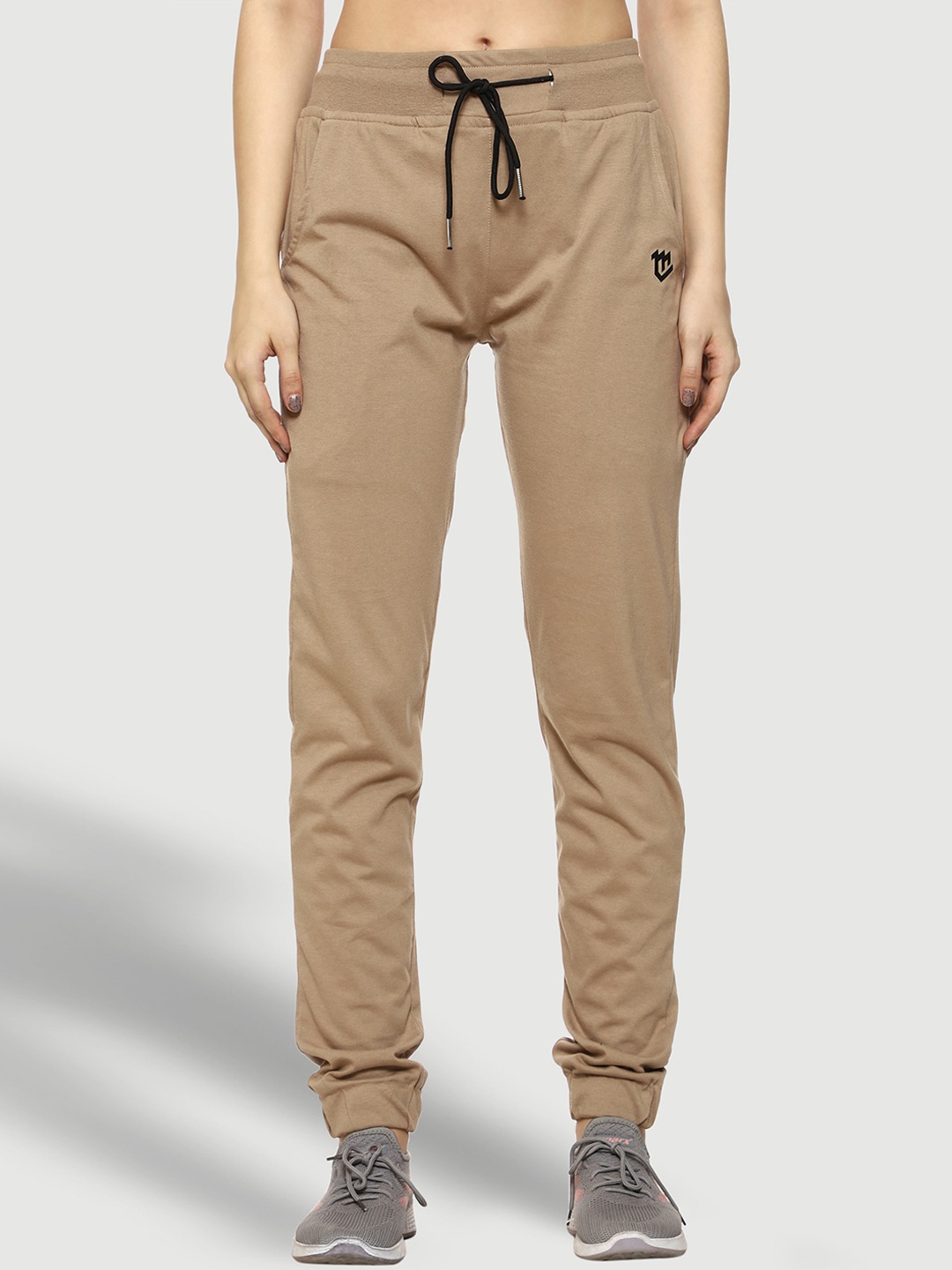 

Mark Leute Women Beige Solid cotton Joggers