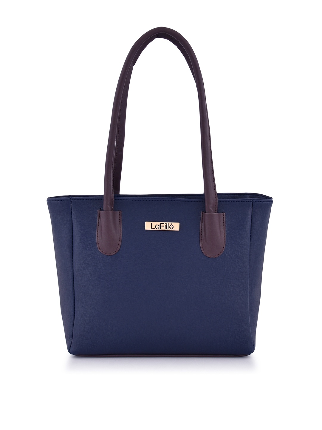 

LaFille Blue PU Structured Shoulder Bag