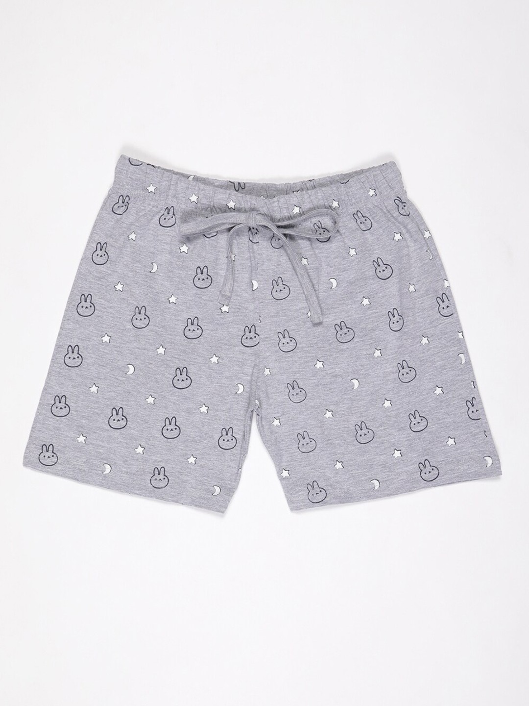 

V2 Value & Variety Girls Grey Regular Fit Printed Shorts