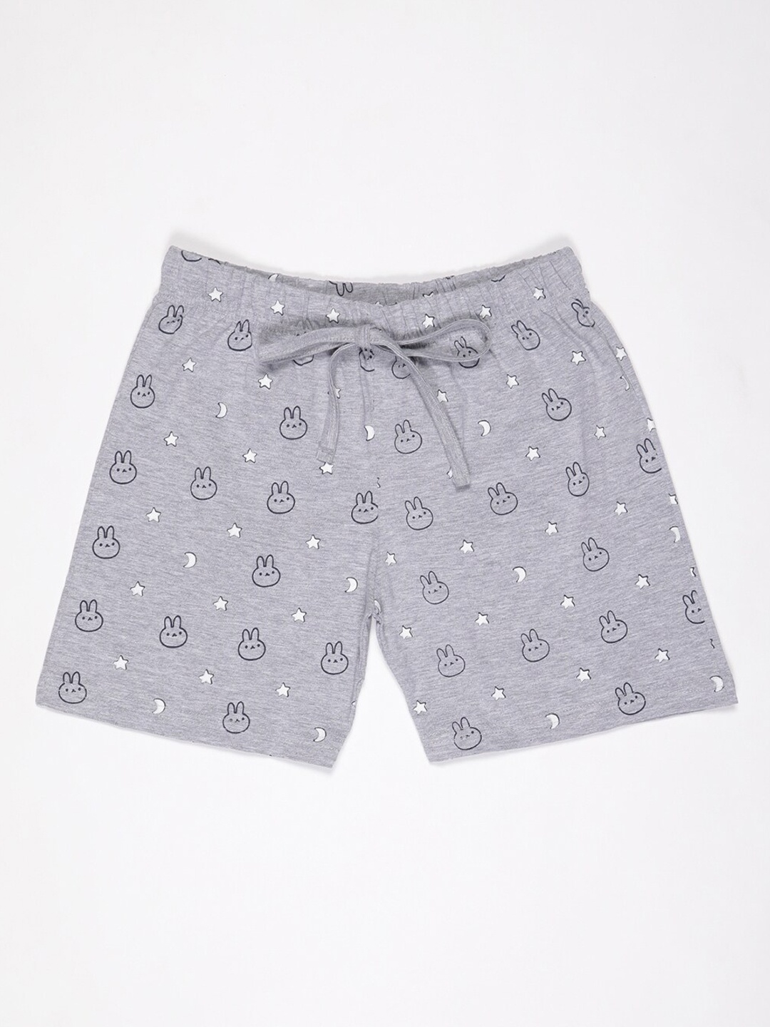 

V2 Value & Variety Girls Grey Printed Shorts