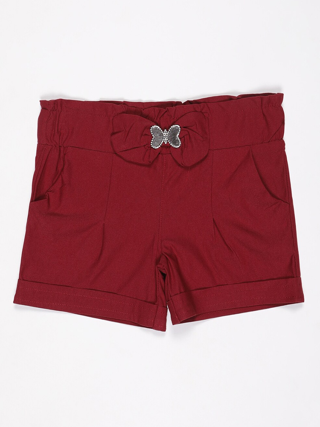 

V2 Value & Variety Girls Maroon Shorts