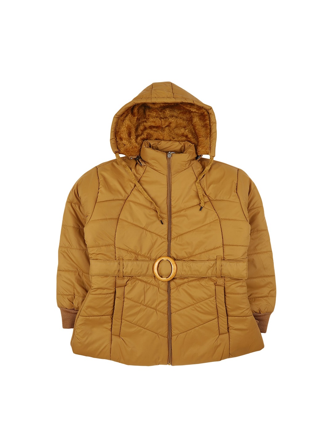 

V-Mart Girls Mustard Acrylic Lightweight Bomber Jacket
