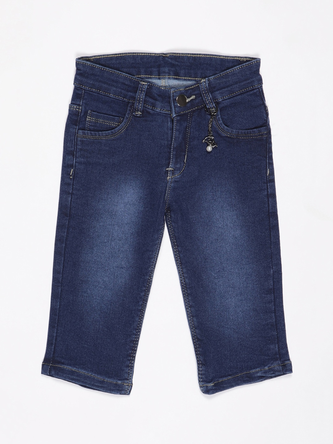 

V2 Value & Variety Girls Blue Straight Fit Light Fade Jeans
