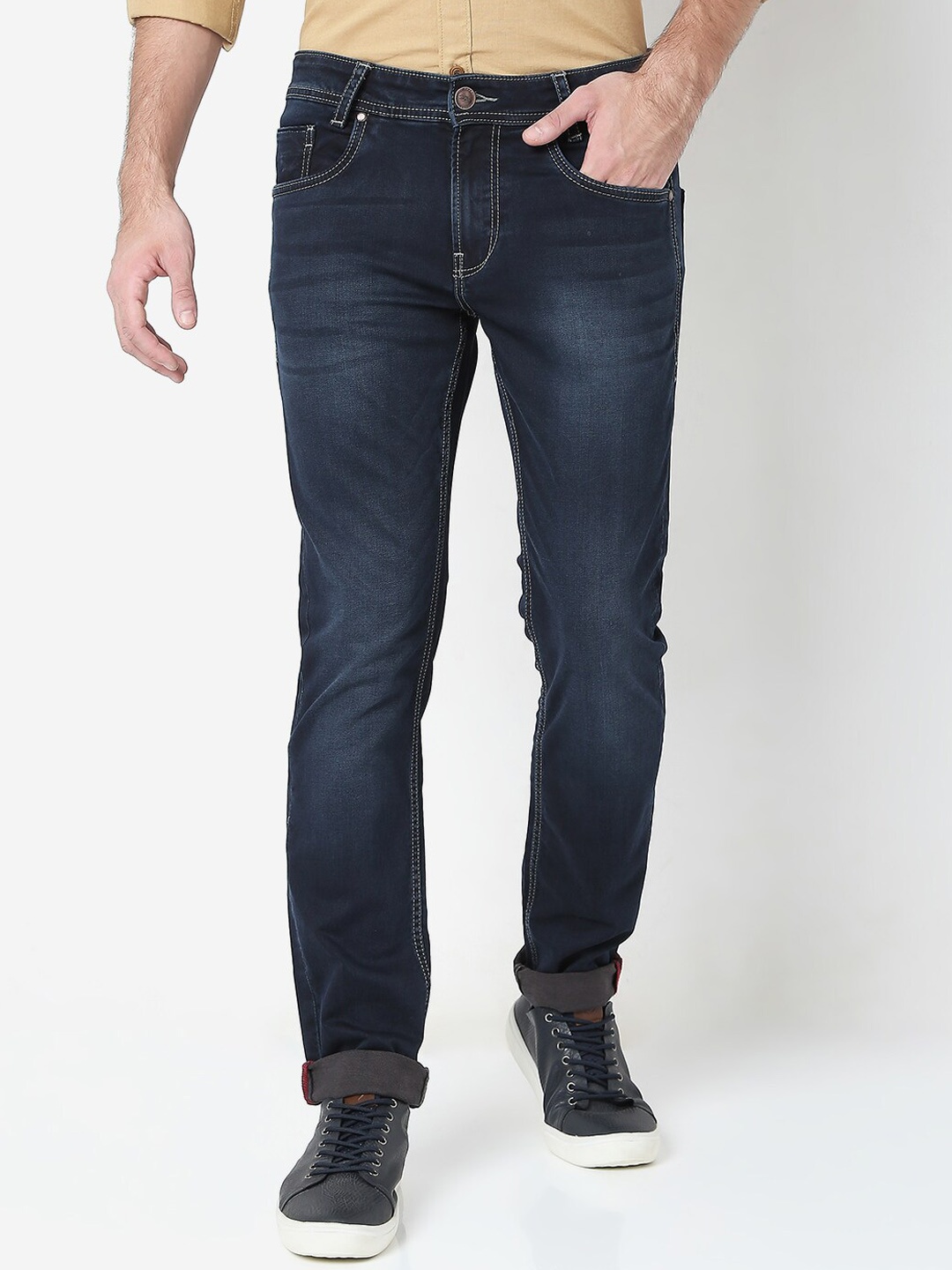 

Mufti Men Blue Slim Fit Light Fade Stretchable Jeans