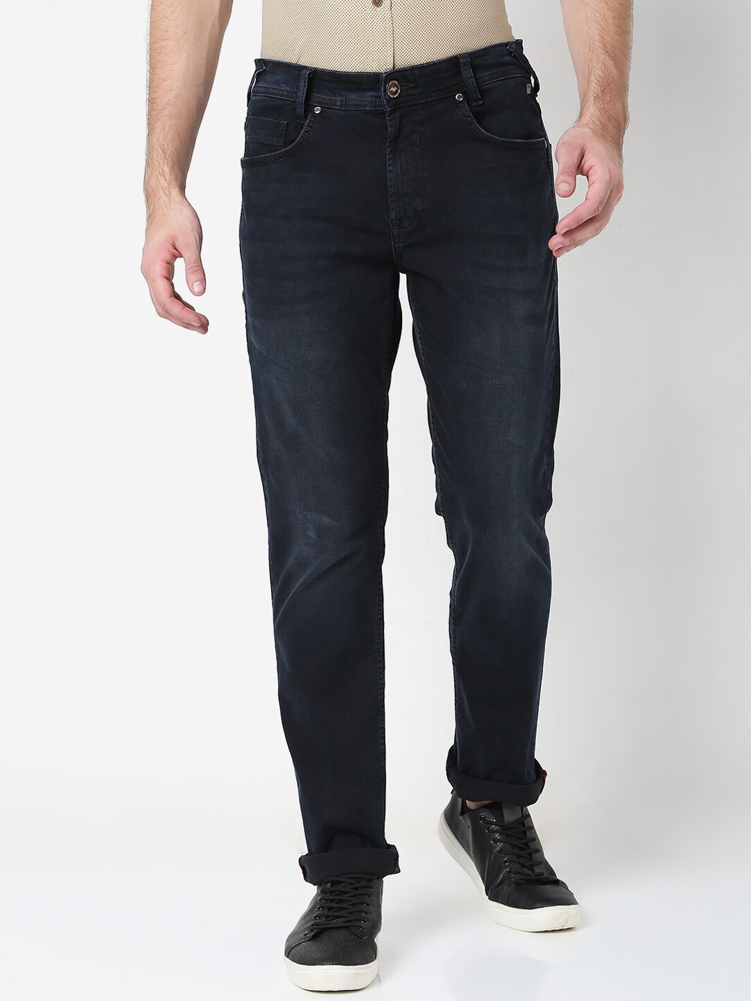 

Mufti Men Blue Straight Fit Light Fade Stretchable Jeans