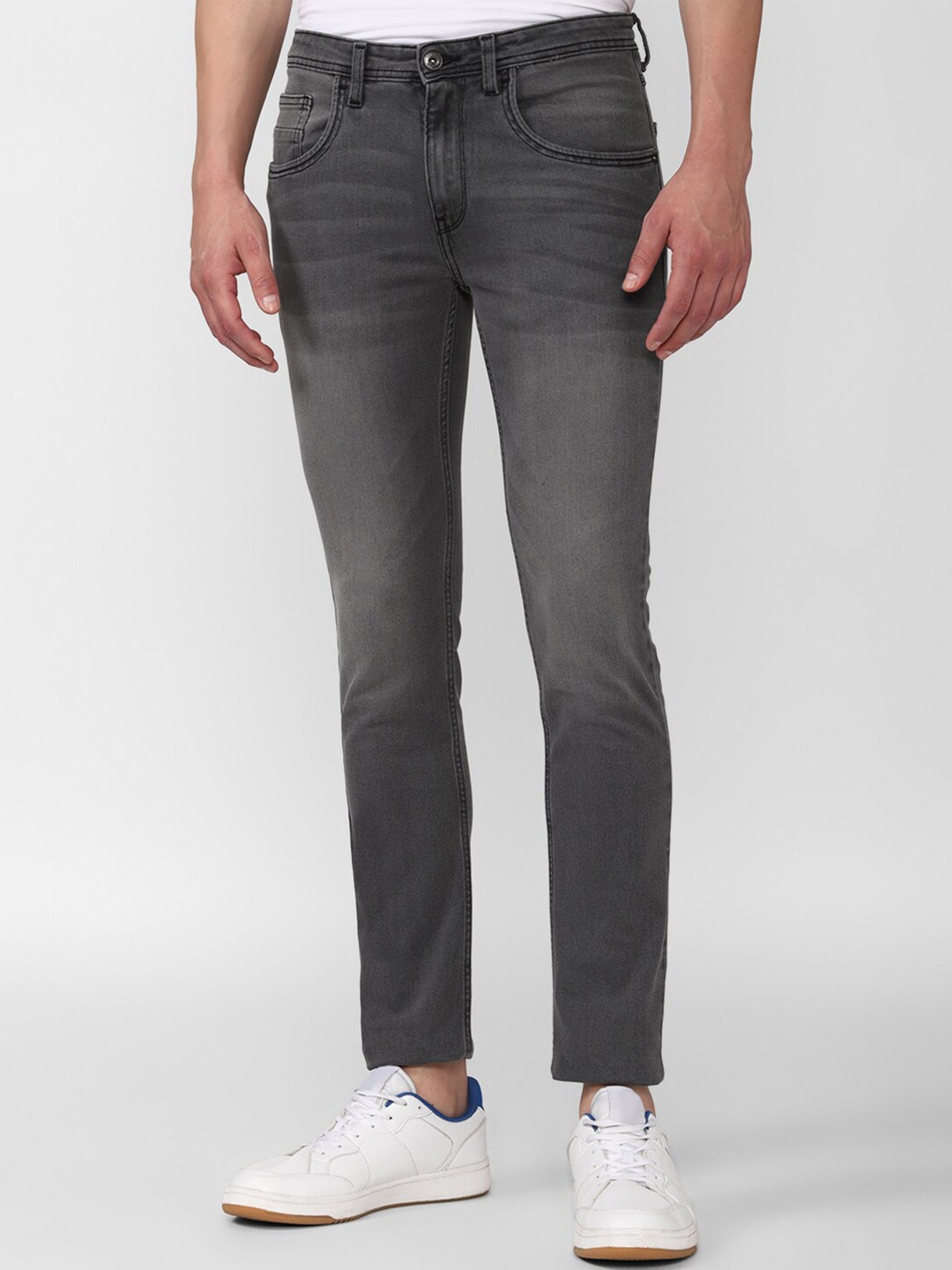 

VAN HEUSEN DENIM LABS Men Grey Skinny Fit Light Fade Jeans