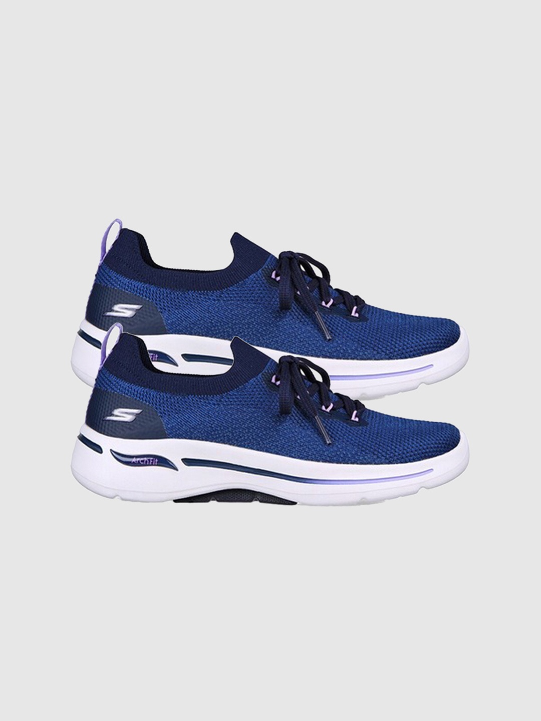 

Skechers Women Navy Blue Mesh Walking Non-Marking Shoes