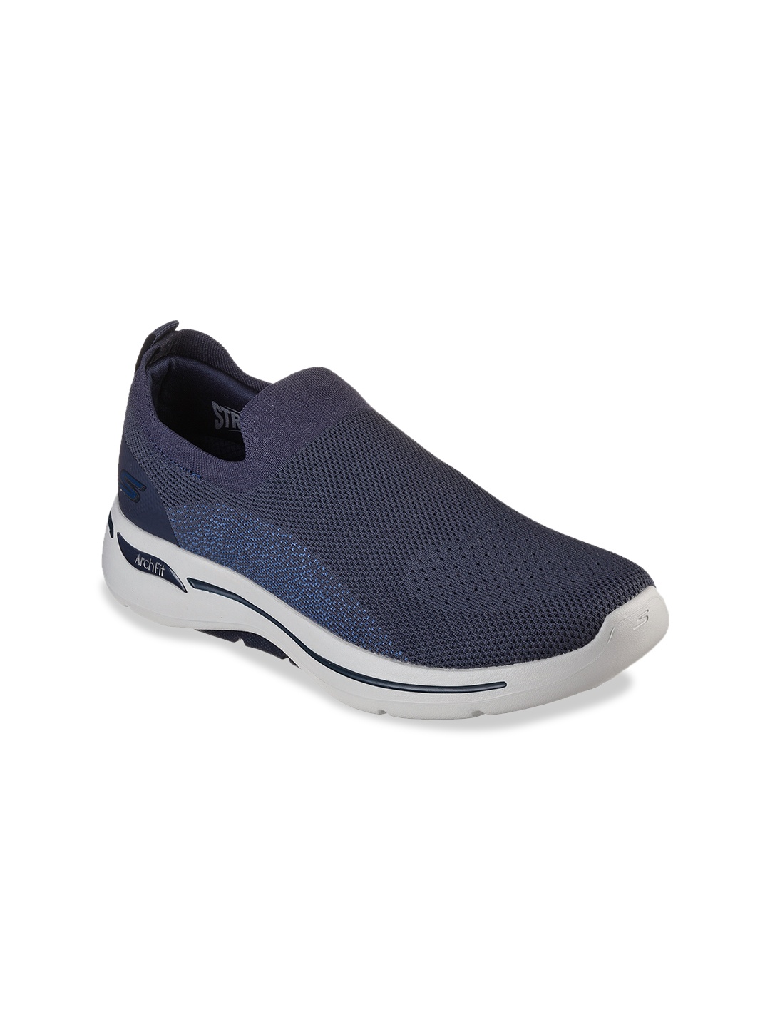 

Skechers Men Navy Blue Mesh Walking Non-Marking Shoes