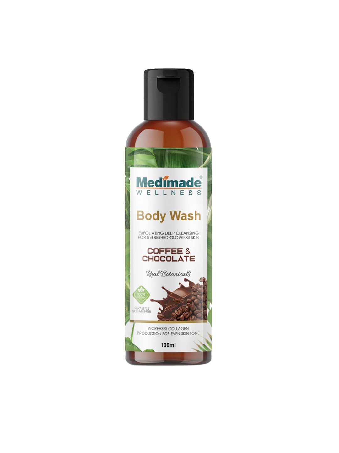 

Medimade Coffee & Chocolate Body Wash for Glowing Skin - 100 ml, White