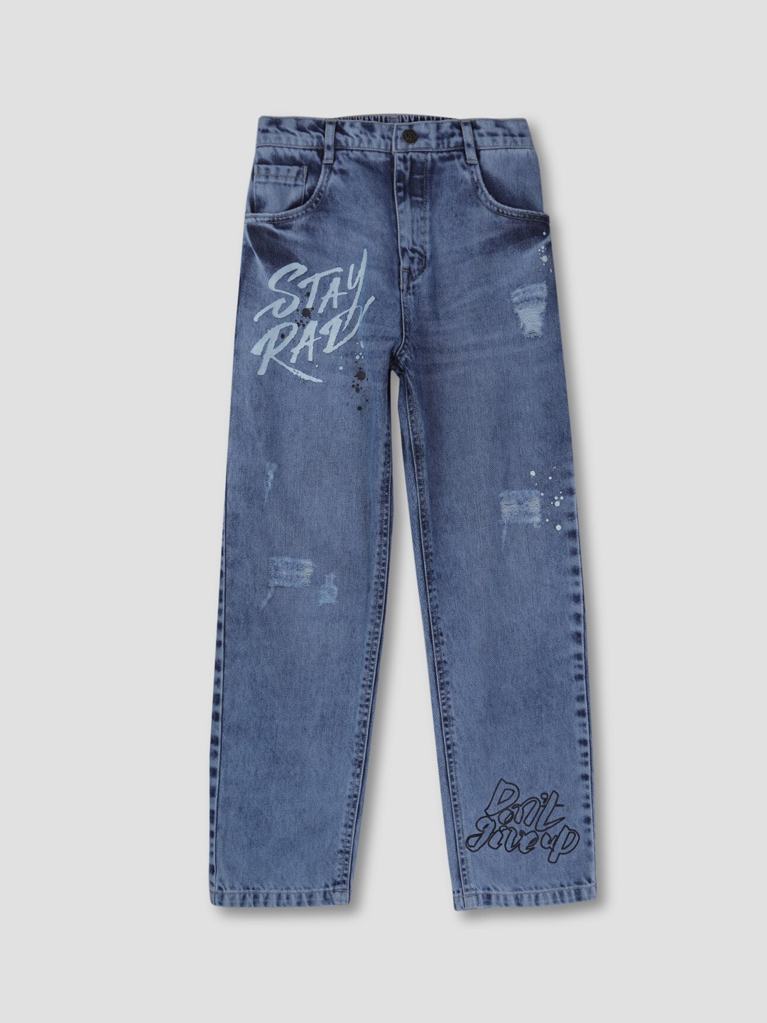 

Gini and Jony Boys Blue Heavy Fade Jeans