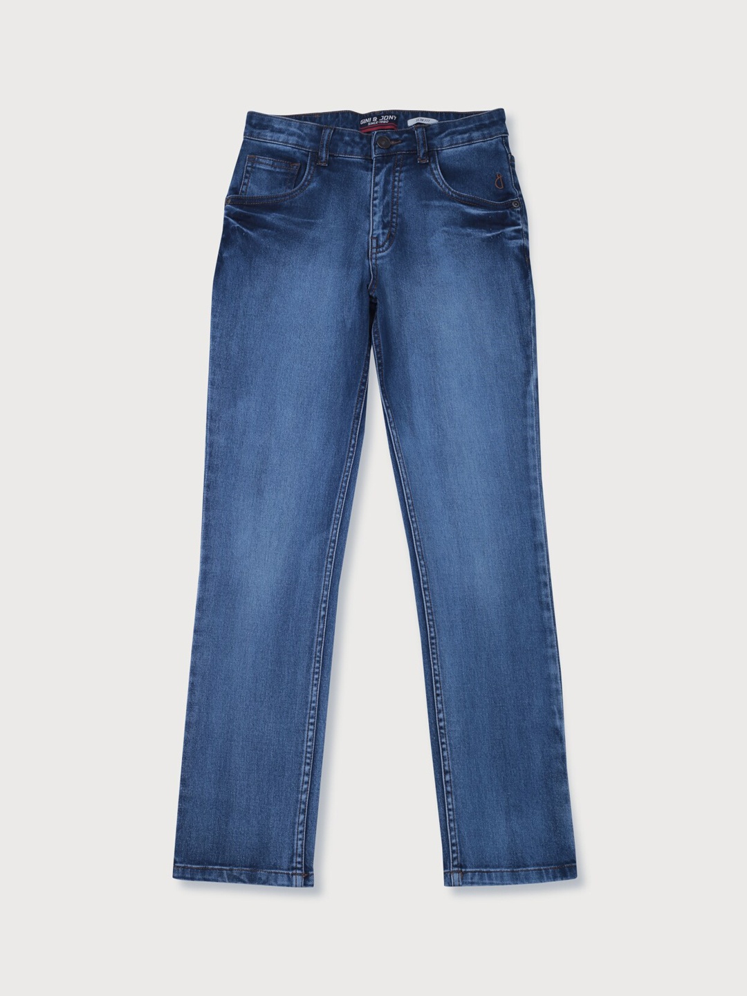 

Gini and Jony Boys Navy Blue Light Fade Jeans