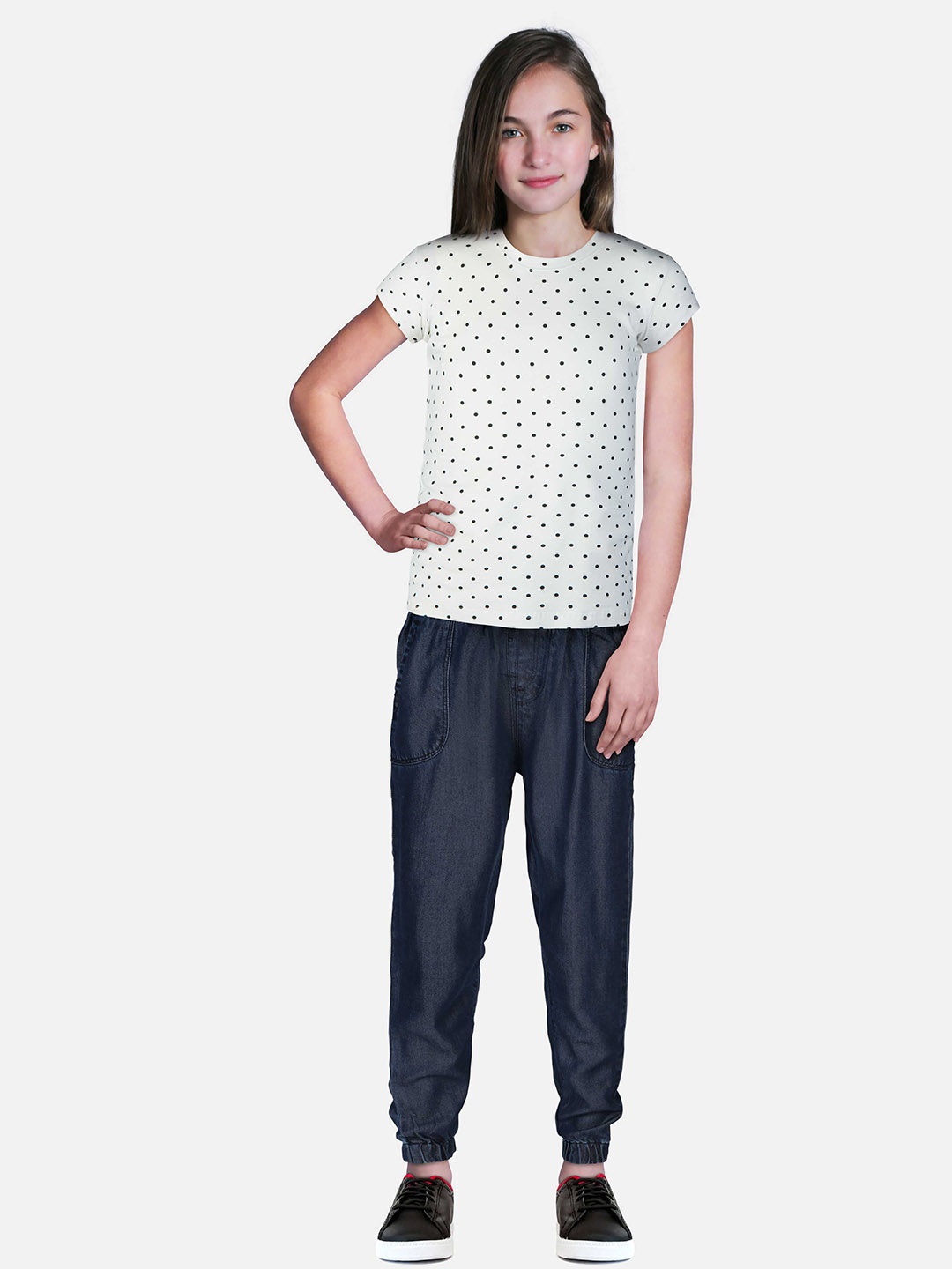 

Gini and Jony Kids-Girls Black Jogger Jeans