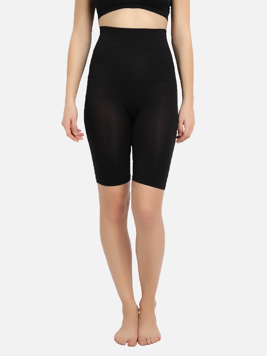 

Gopalvilla Women Black Solid Tummy & Thigh Shapewear