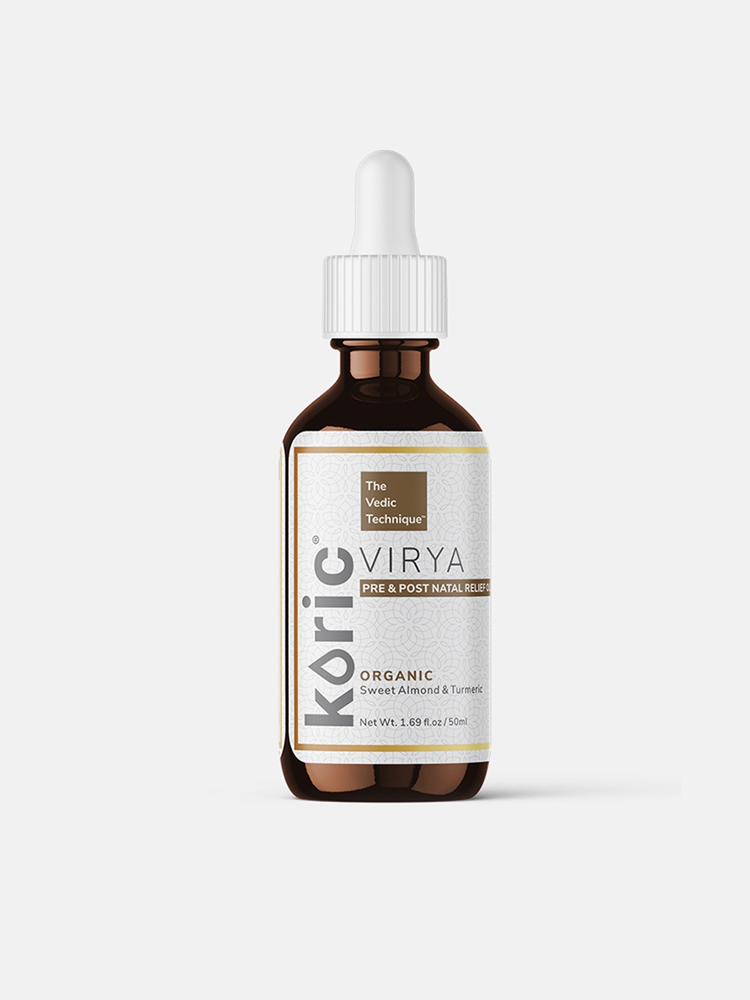 

Koric Virya Pre & Post Natal Relief Oil with Organic Sweet Almond & Turmeric - 50ml, Beige